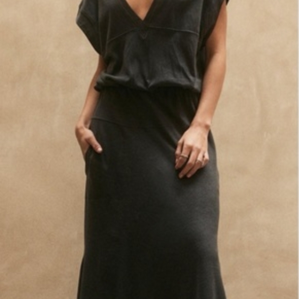 Free People Charcoal Midi Dress